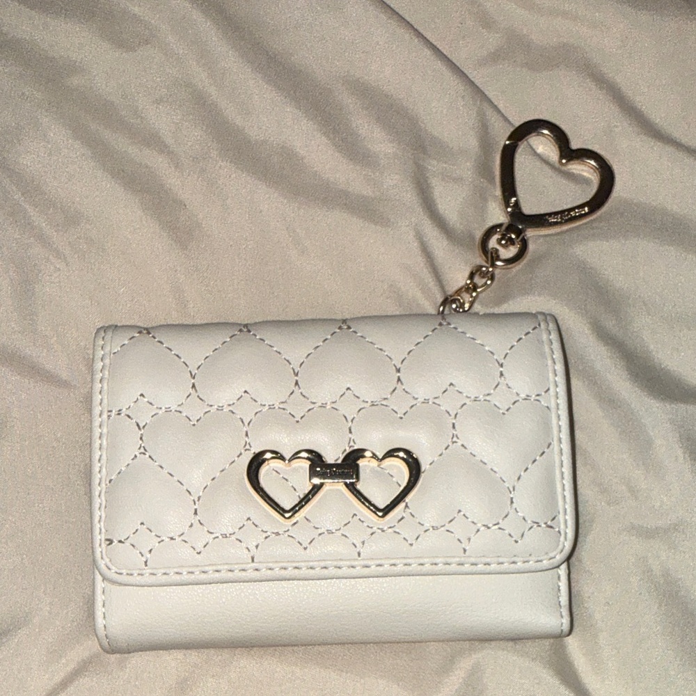 Juicy Couture Cream Wallet with Gold Details